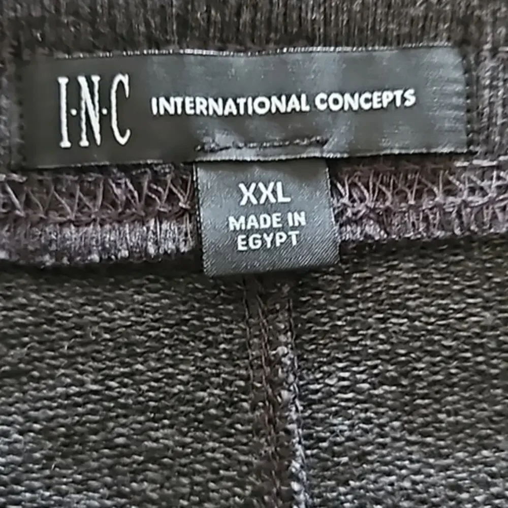 mens jogger sweatpants XXL gray heather lounge athleisure oversized comfy